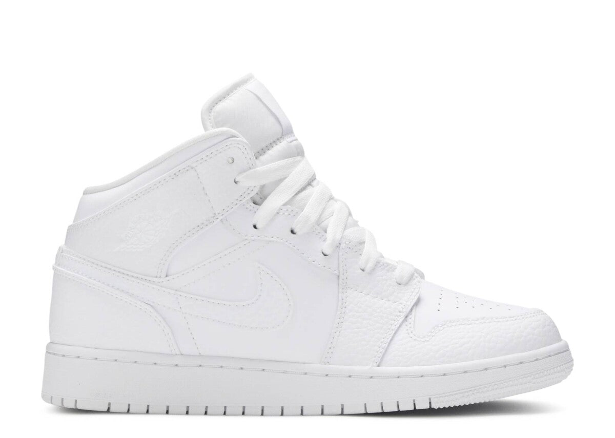 Second Chance - Air jordan Sneakers 1 Mid Triple White (GS) - 38 | NEW