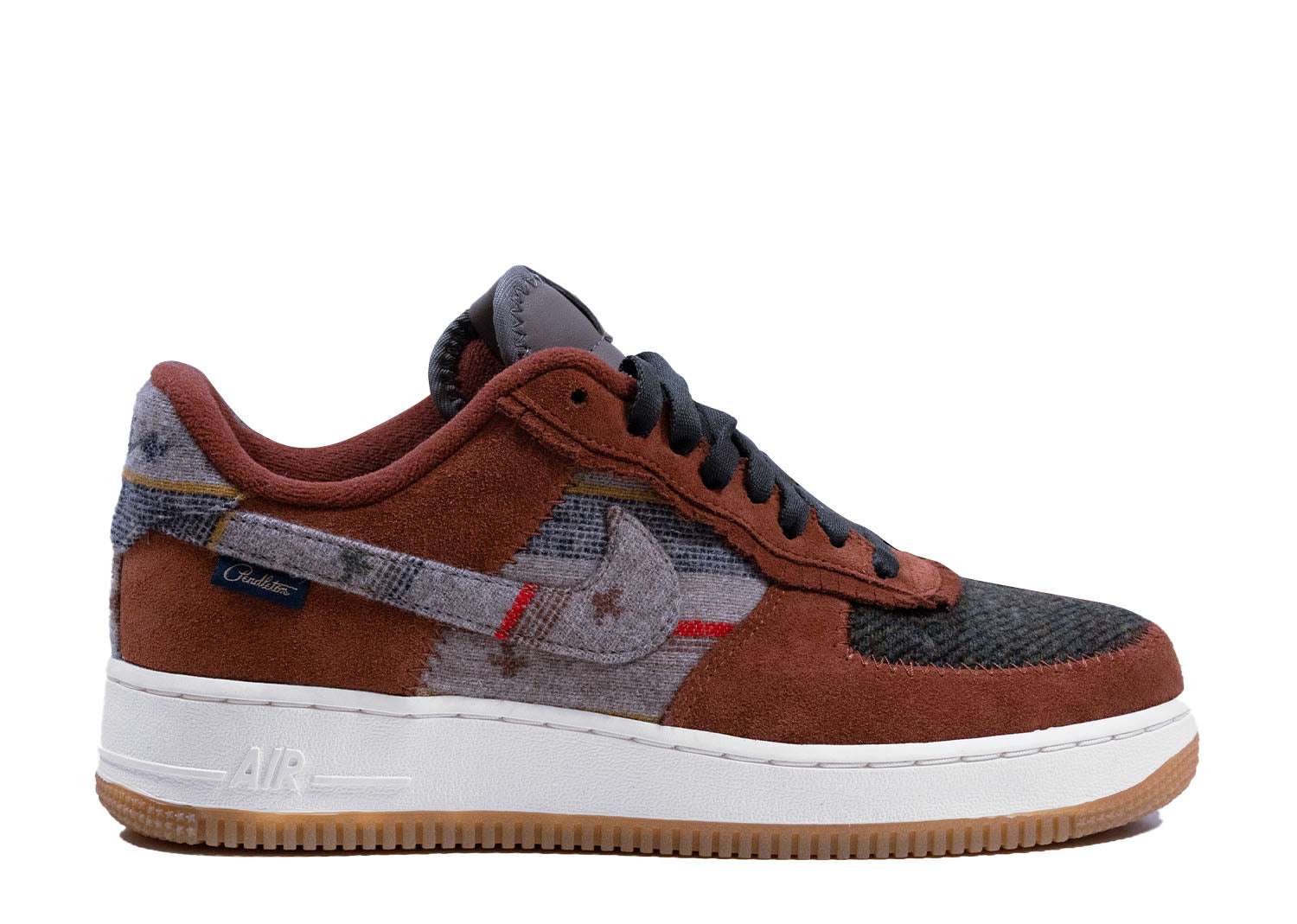 Second Chance - sail nike Air Force 1 ID Pendleton Brown - 41 | NEW