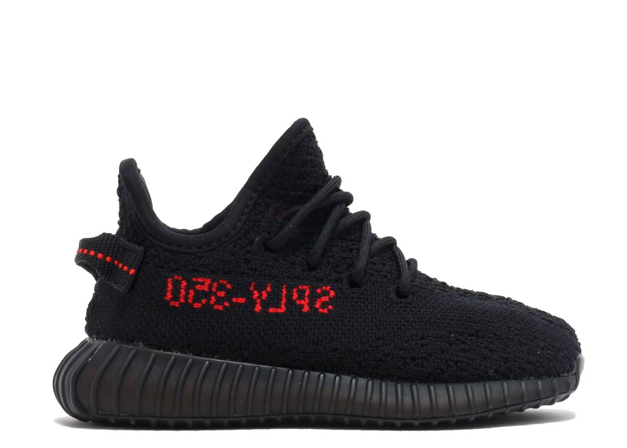 Yeezy Boost 350 V2 Zwart Rood (baby)