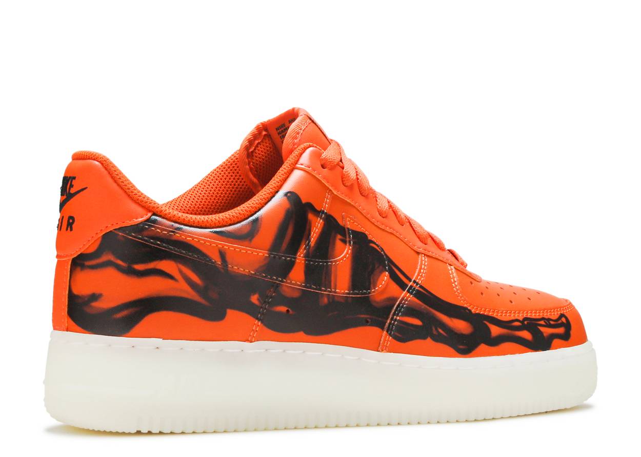 Nike Air Force 1 Low Orange Skeleton Halloween (2020)