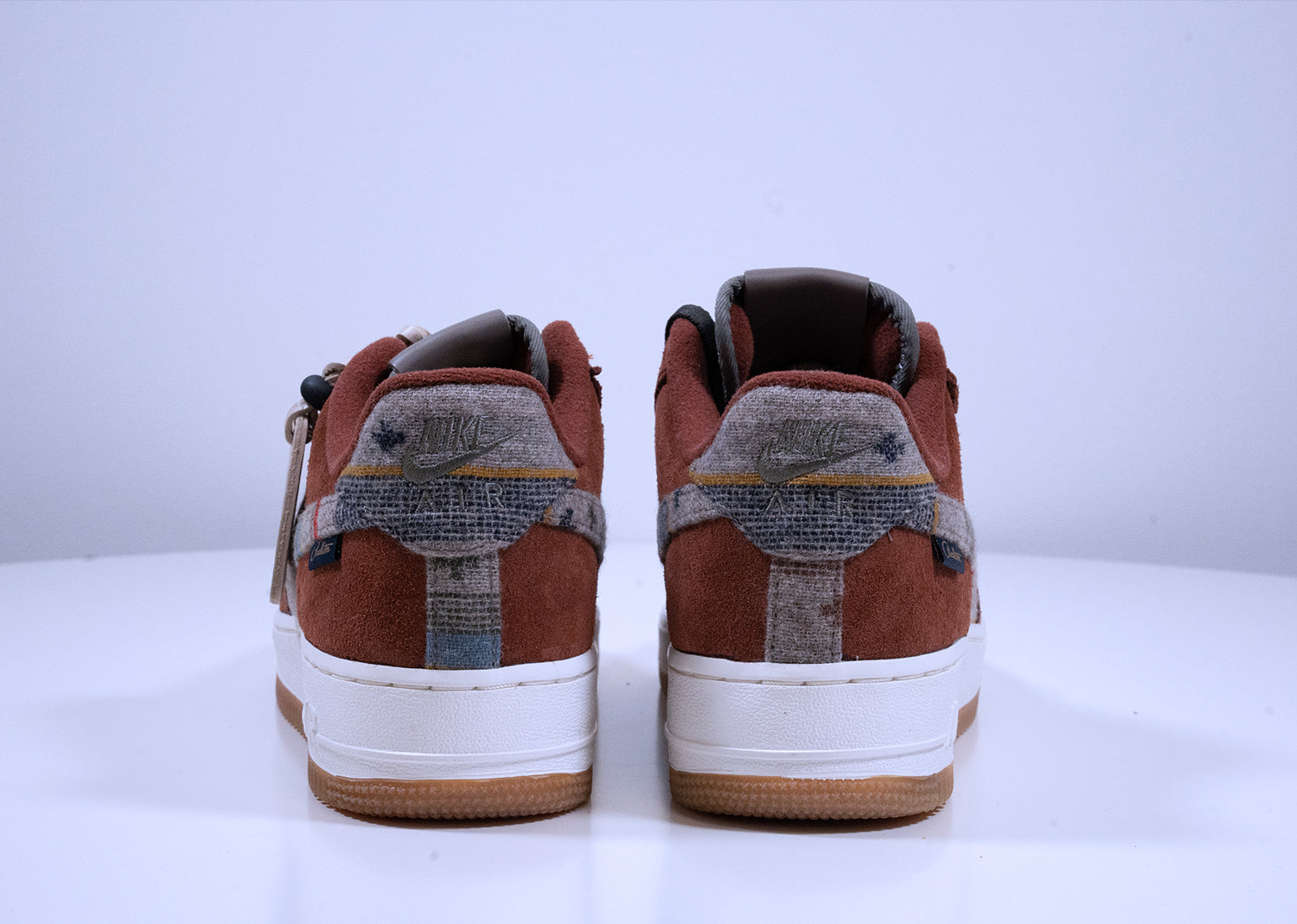 Second Chance - white nike Air Force 1 ID Pendleton Brown - 41 | NEW