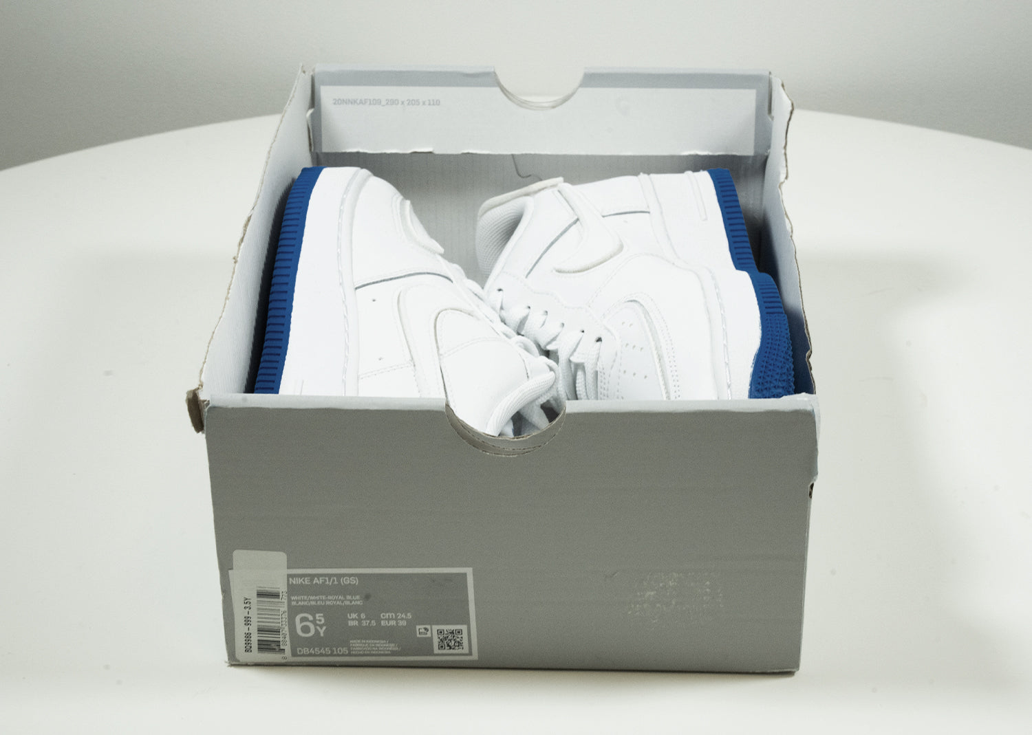 Second Chance - Multi Nike Air Force 1/1 White Royal Blue (GS) | NEW