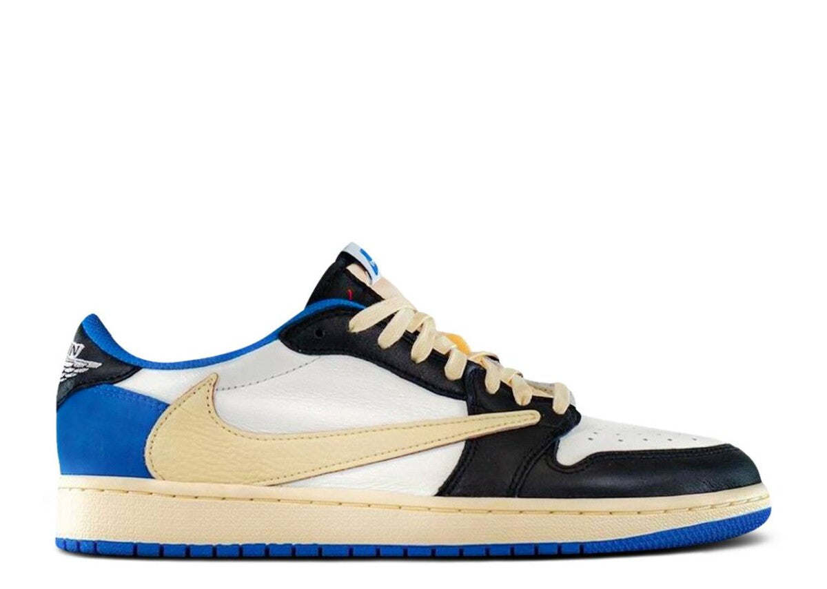 Conception de fragment Air Jordan 1 Low x Travis Scott