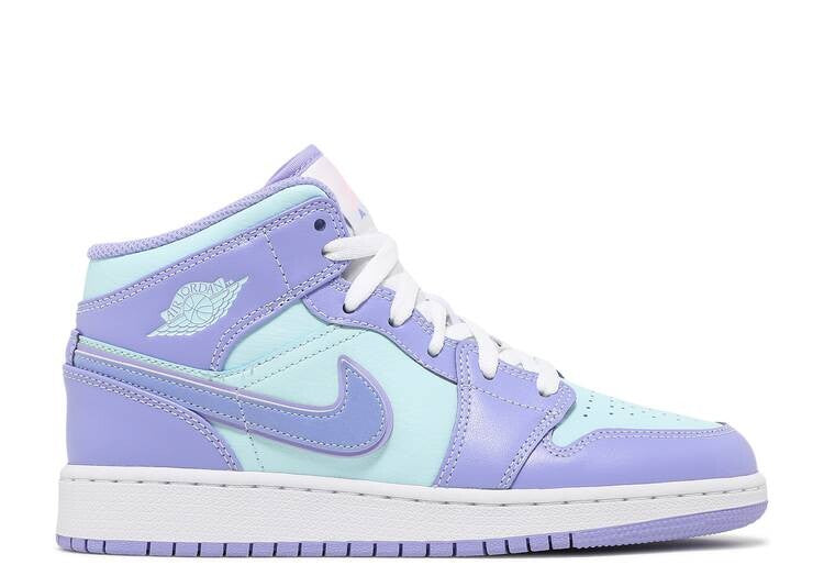 Air Jordan 1 Mid Purple Aqua (GS)