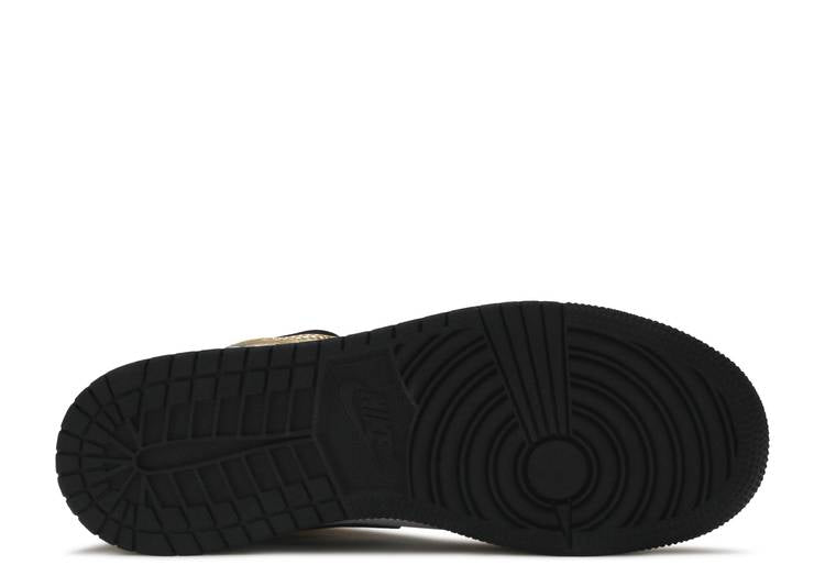 Air Jordan 1 Mid Metallic Gold Black White (GS) (2020)