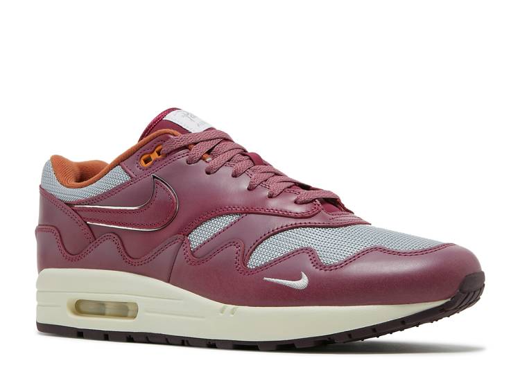 Nike Air Max 1 Patta Waves Rush Maroon (with Bracelet)