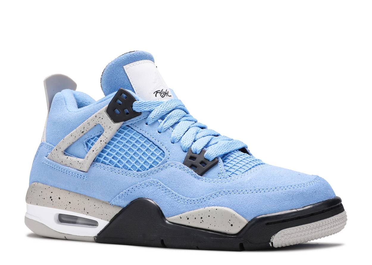 Air whiteneutral Jordan 4 Retro University Blue (GS) (2021)