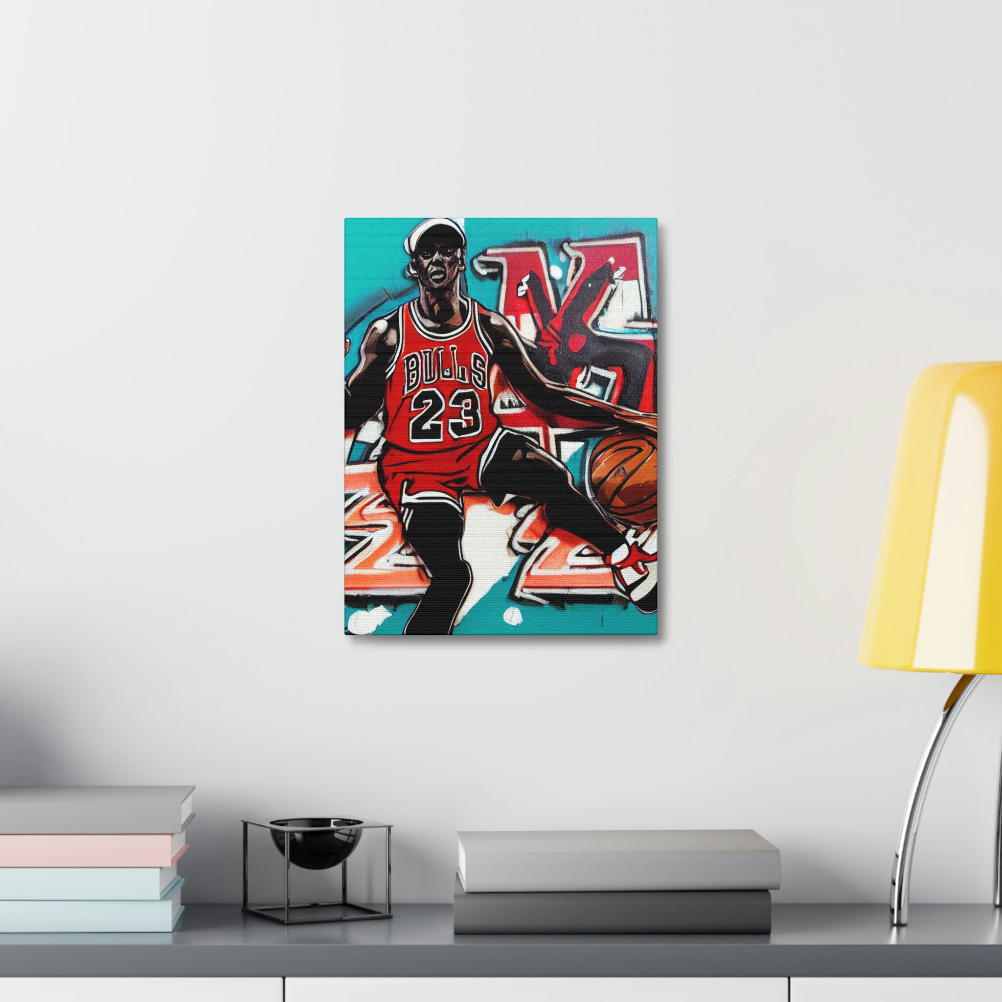 Michael J. Playing Basketball Canvas Pop Art - Wall Art - By Fresh from Jordan Brands Fall Holiday 2022 clothing collection is the