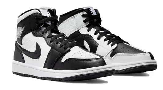 Jordan 1 Mid Split Noir Blanc/Hommage (W)