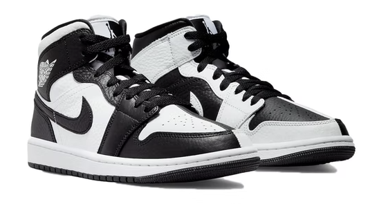 Jordan 1 Mid Split Black White/Homage (W)