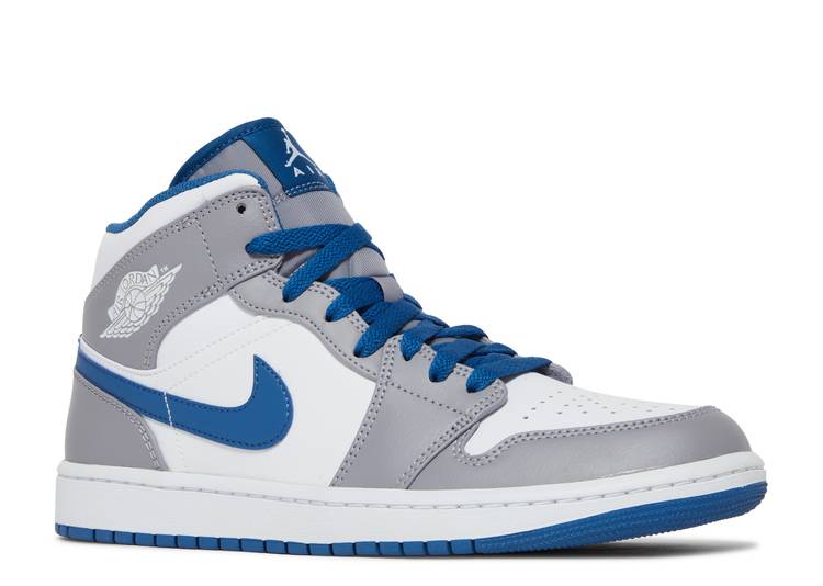 Air Jordan 1 Mid True Blue / Cement Blue (2022)