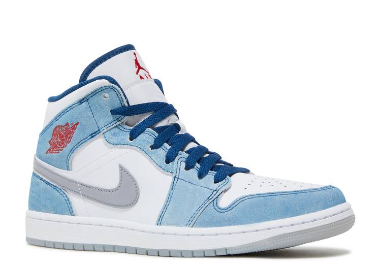 Air Jordan 1 Mid French Blue Fire Red (2022)