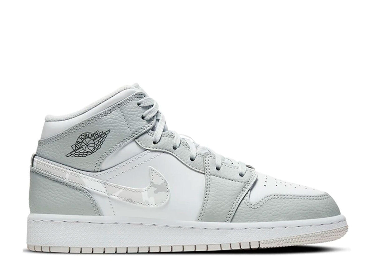 Air Jordan 1 Mid Gris Camo (GS)