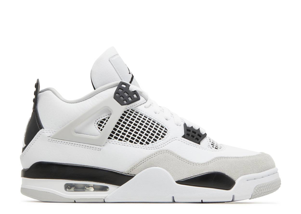 Air whiteneutral Jordan 4 Retro Military Black