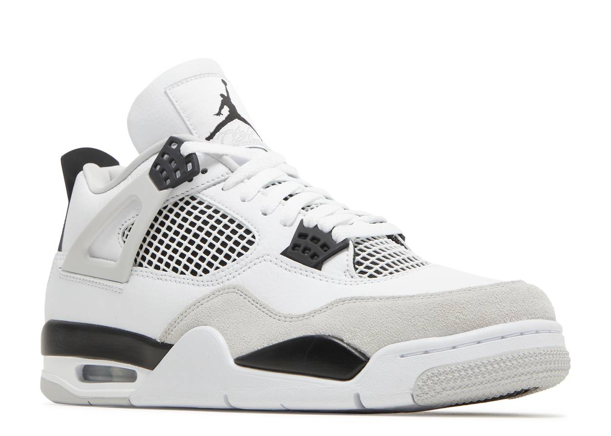 Air whiteneutral Jordan 4 Retro Military Black