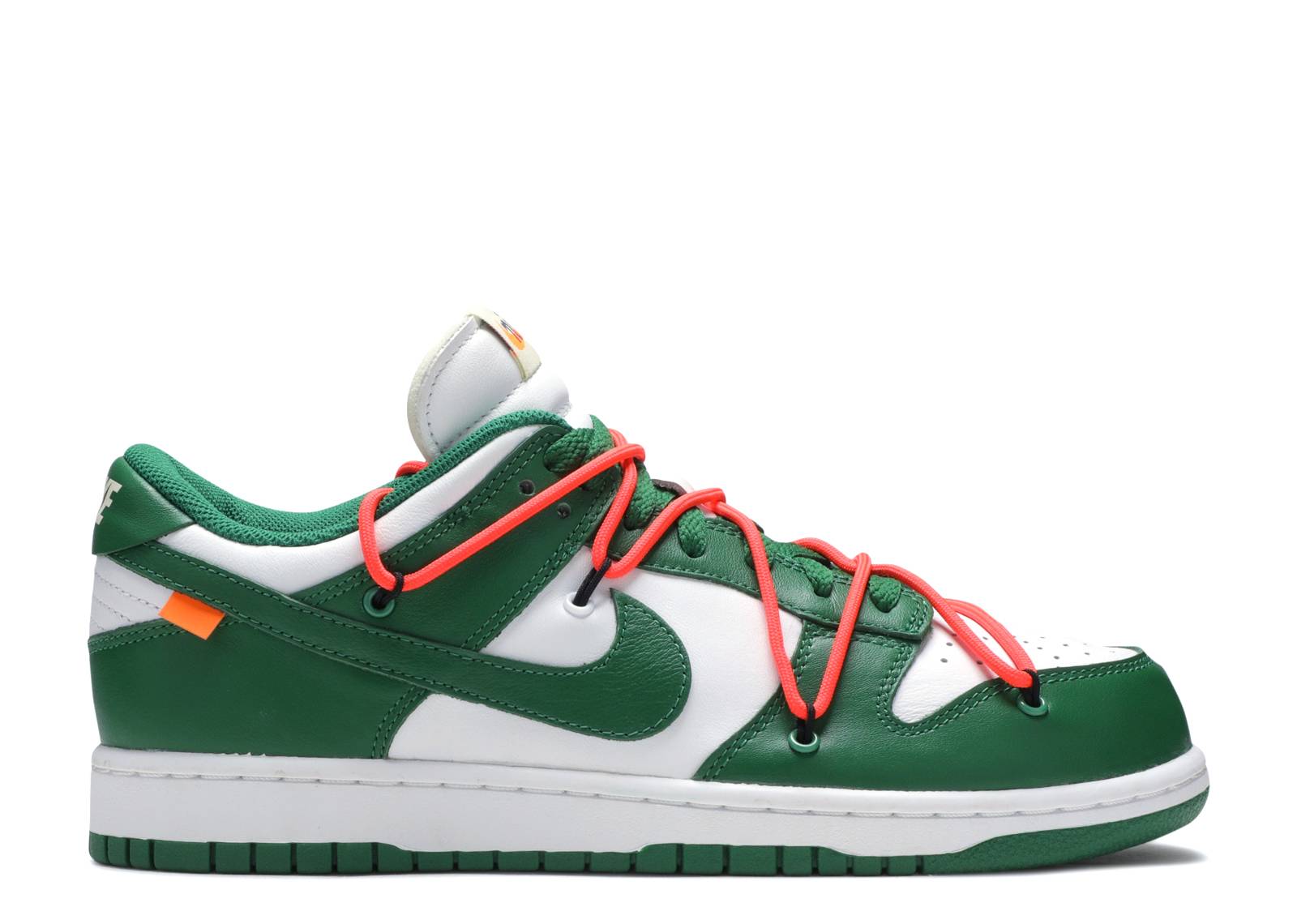 Tweede Kans - Nike Dunk Low Off-White Pine Green (2019) - 44.5 | GEBRUIKT