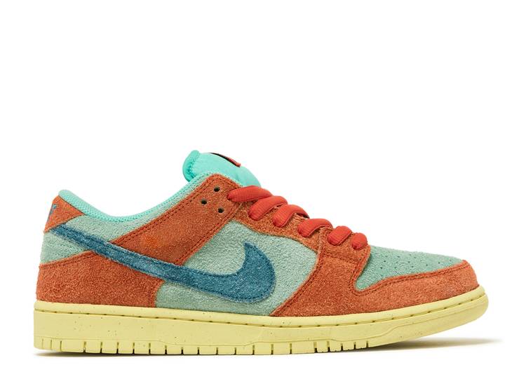 nike renew SB Dunk Lage Oranje Emerald Rise