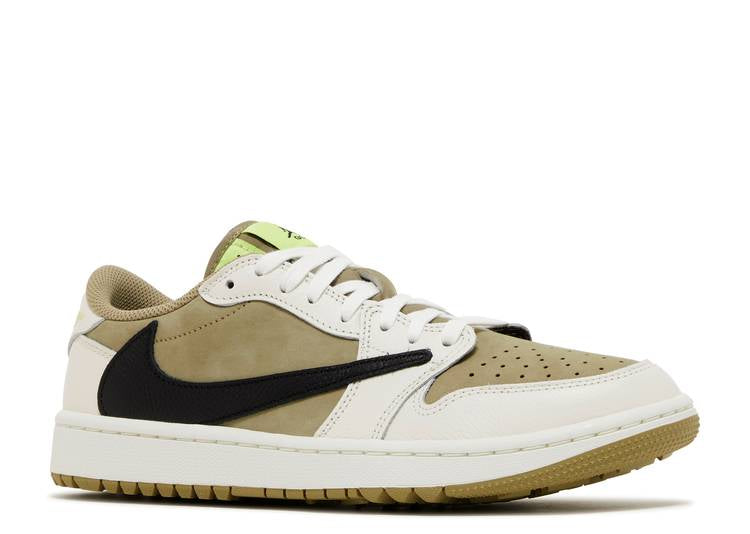 Jordan 1 Retro Low Golf Travis Scott Neutraal Olijf