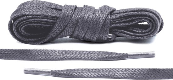 Flat Wax Laces Grey