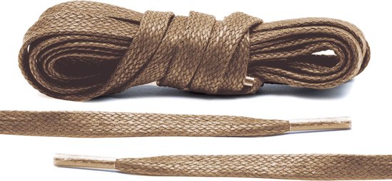 Flat Wax Laces Khaki
