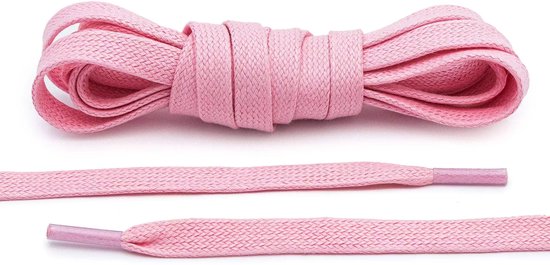Flat Wax Laces Pink