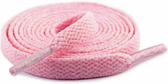 Flat Shoelaces 8mm - Pink