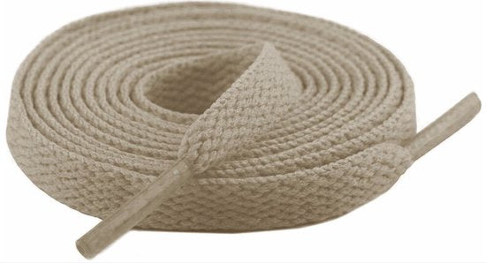 Flat Shoelaces 8mm - Khaki