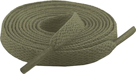 Flat Shoelaces 8mm - Army Green