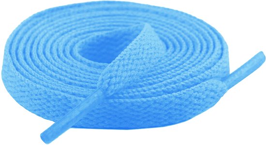 Flat Shoelaces 8mm - Pastel Blue