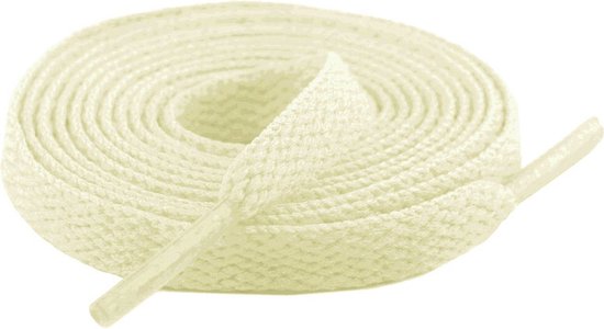 Flat Shoelaces 8mm - Cream