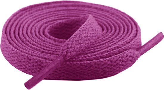 Flat Shoelaces 8mm - Dark Magenta