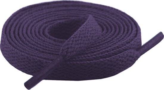 Flat Shoelaces 8mm - Dark Purple