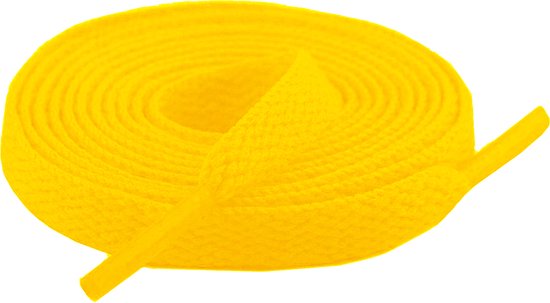 Flat Shoelaces 8mm - Yellow
