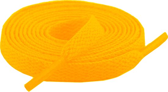 Flat Shoelaces 8mm - Gold Yellow