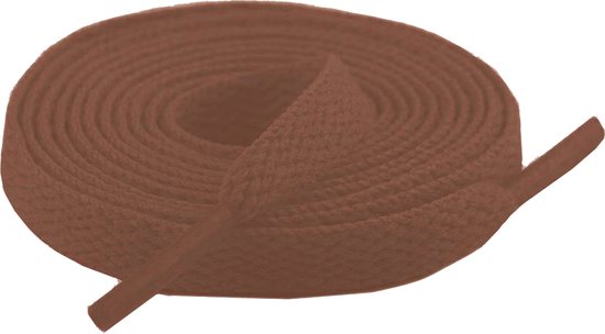 Flat Shoelaces 8mm - Pecan Brown