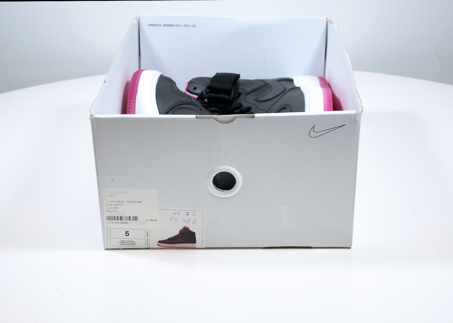 Second Chance - Nike Air Force 1 High ID Black/pink - 38,5 | NEW