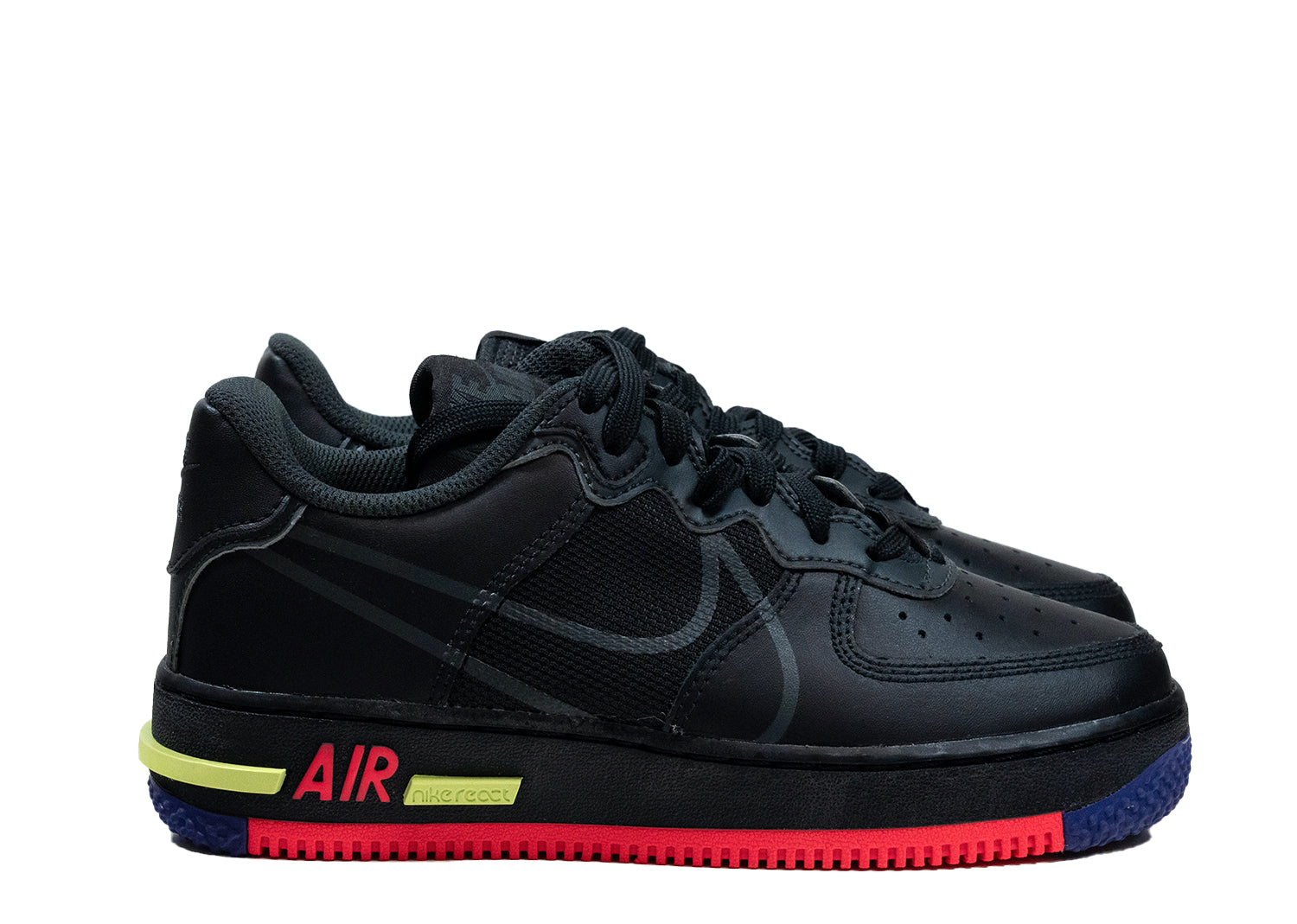 Tweede kans - Air Force 1 React Black (MONSTER) - 35,5 | NIEUW