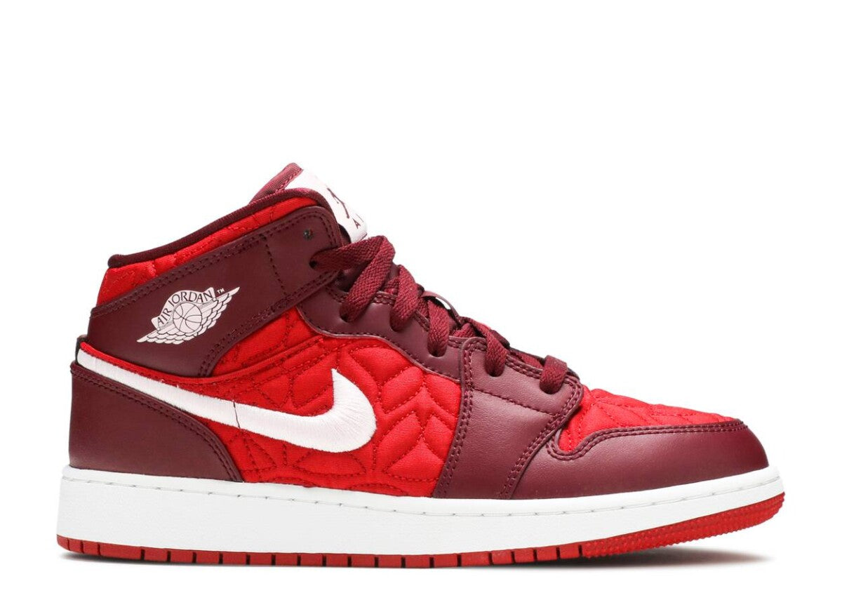 Air Jordan 1 Mid SE Red Quilt (GS)