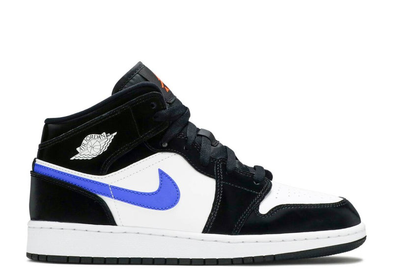 Air Jordan 1 Mid Black Racer Blue White (GS)