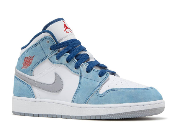 Air Jordan 1 Mid SE French Blue Fire Red (GS) (2022)