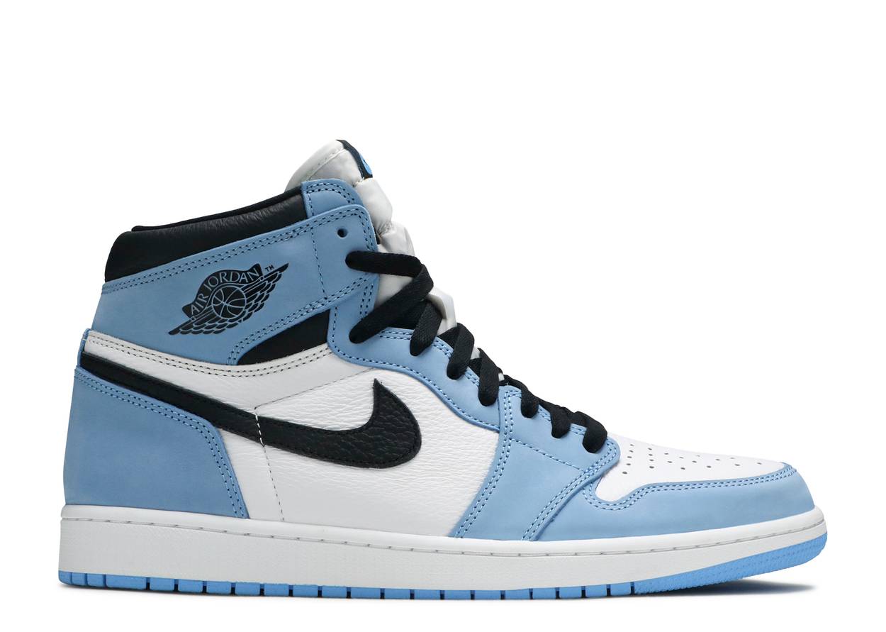 Air Jordan 1 High Blanc Université Bleu Noir