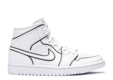 Air Jordan 1 Mid Iridescent Reflective White (W)