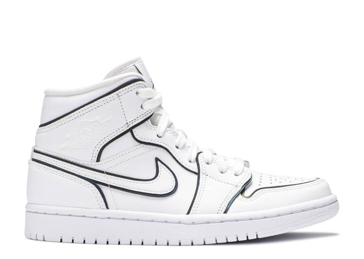 Air Jordan 1 Mid Iridescent Reflective White (W)