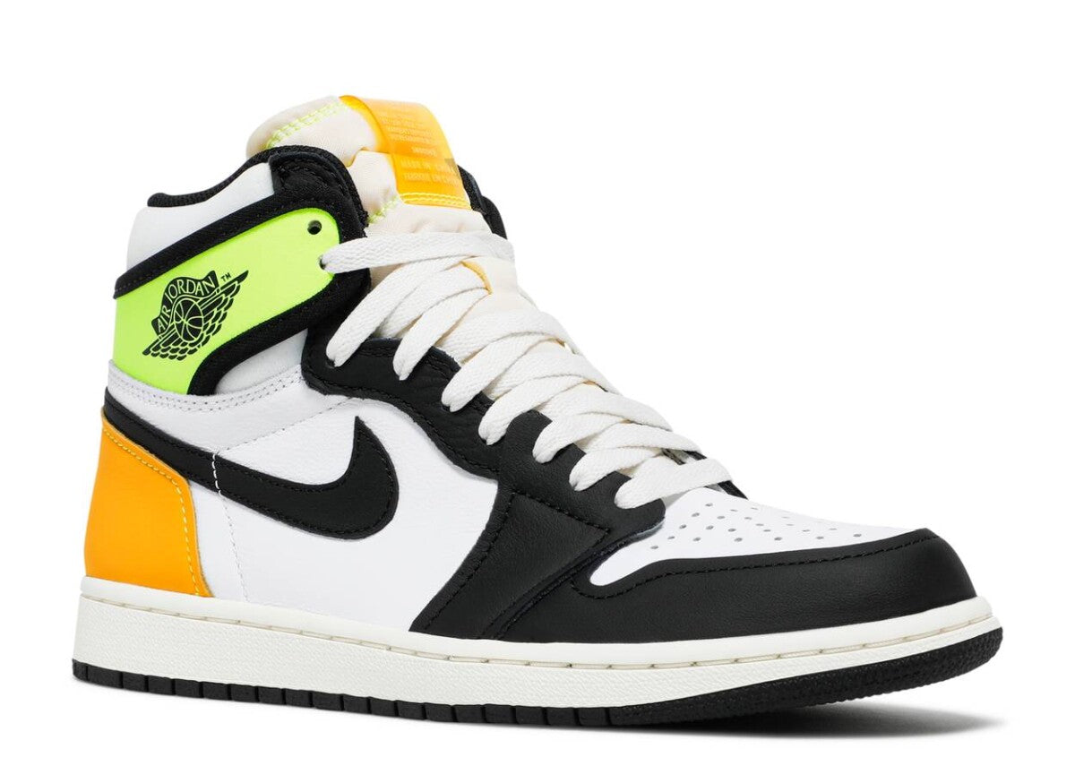 Air Jordan 1 High Retro White Black Volt University Gold