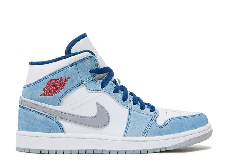 Air Jordan 1 Mid French Blue Fire Red (2022)