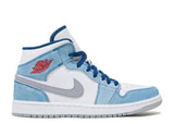 Air Jordan 1 Mid French Blue Fire Red (2022)