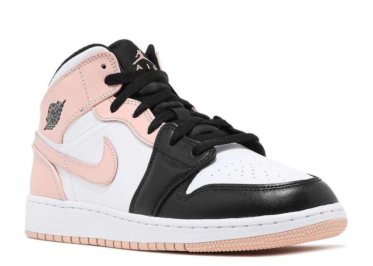 Air Jordan 1 Mid  Crimson Tint / Arctic Orange Black Toe (GS)