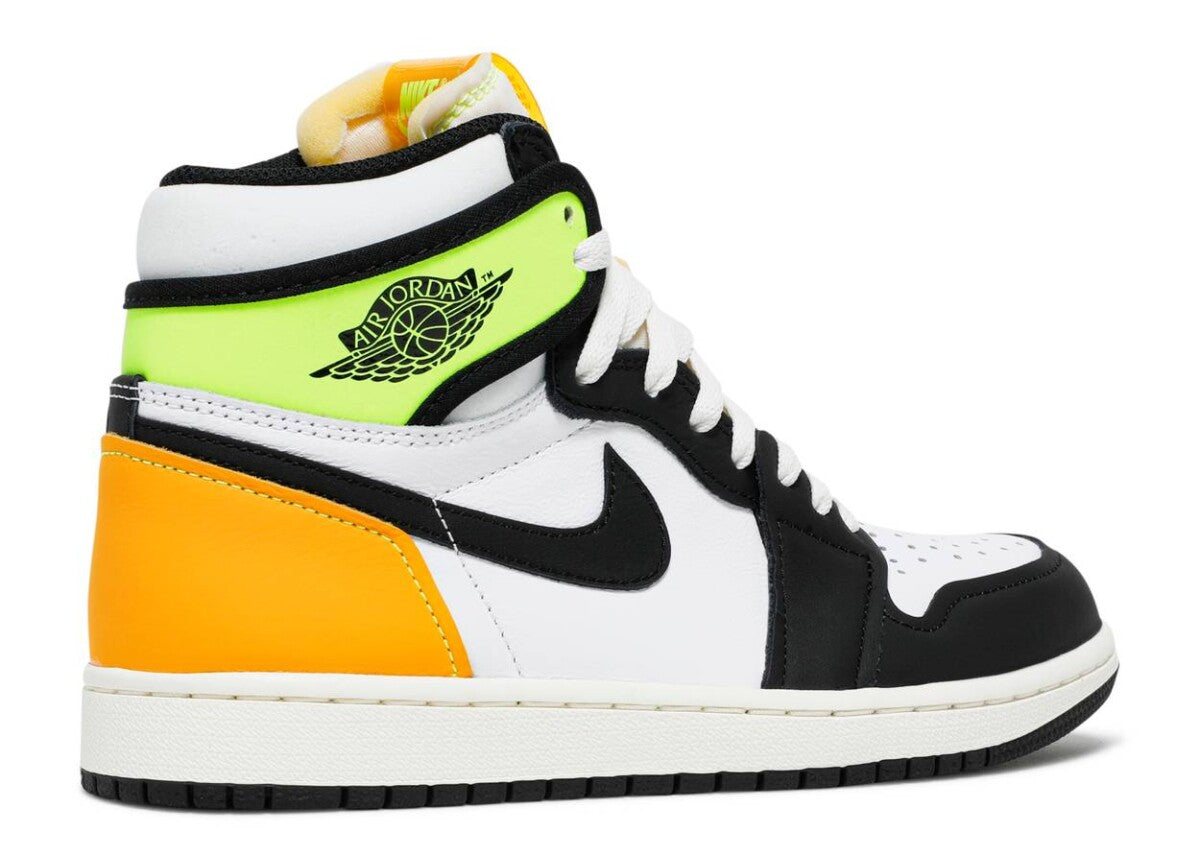 Air Jordan 1 High Retro White Black Volt University Gold
