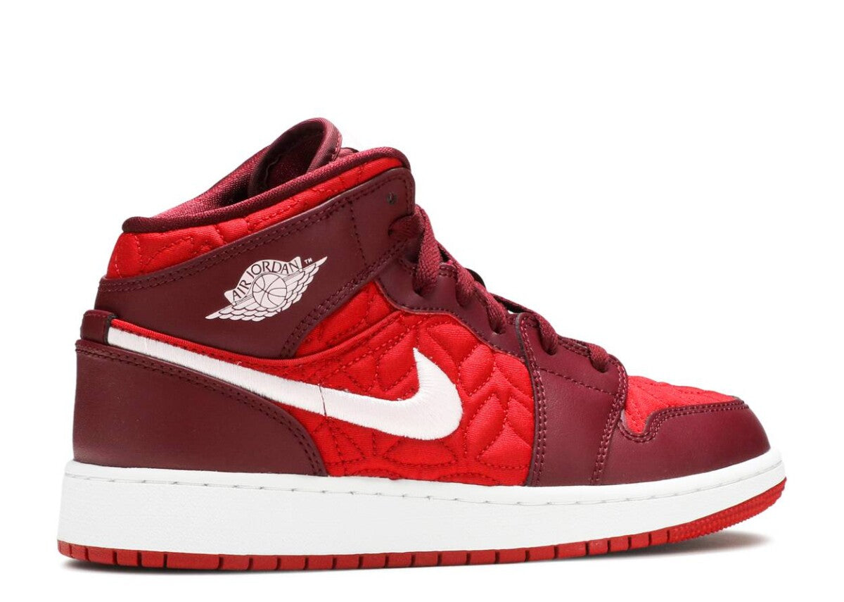 Air Jordan 1 Mid SE Red Quilt (GS)