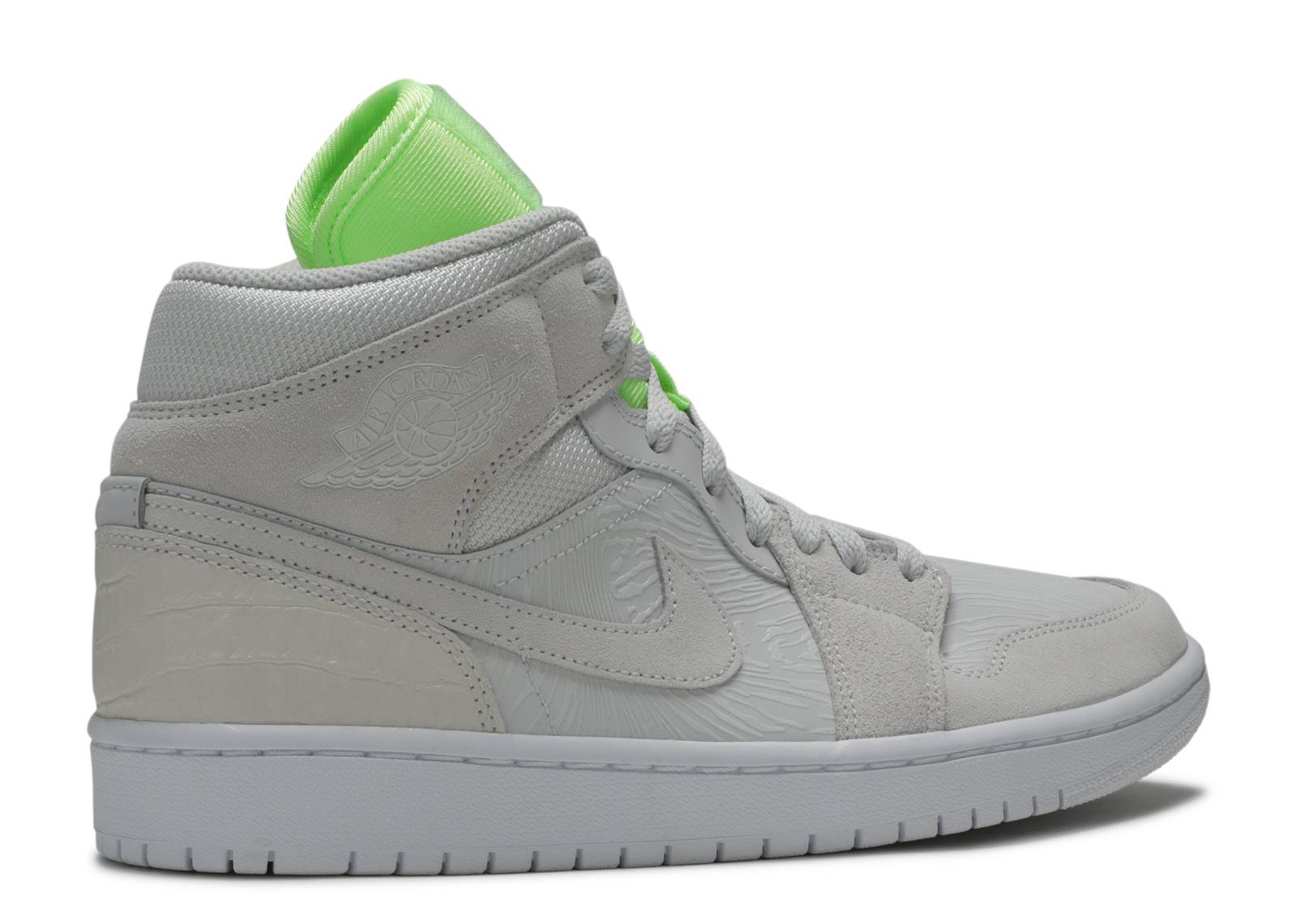 Air Jordan 1 Mid Vast Grey Ghost Green (W)